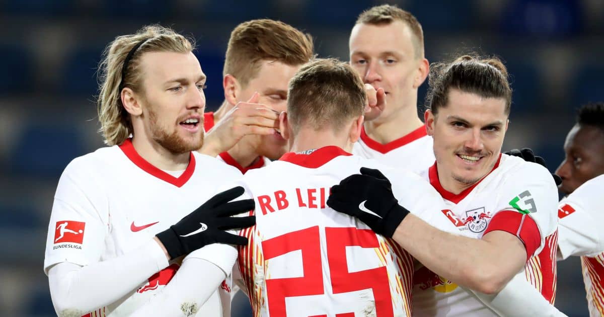 Marcel Sabitzer, Dani Olmo Bielefeld - RB Leipzig Mart 2021