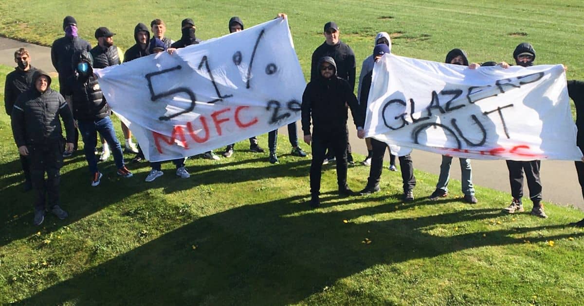 Solskjaer intervenes as group of Man Utd fans raid training ground