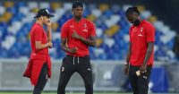 Ismael Bennacer, Rafael Leao, Franck Kessie AC Milan July 2020