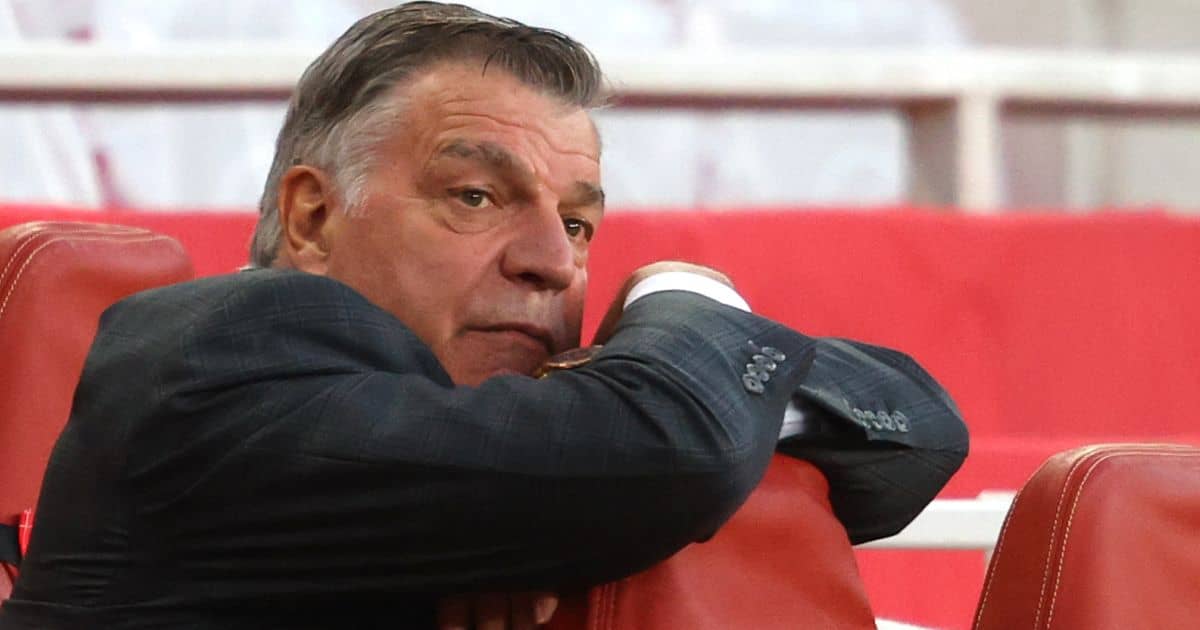 Sam Allardyce dejected