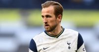 Harry Kane playing for Tottenham