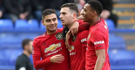 Andreas Pereira, Diogo Dalot, Anthony Martial Man Utd TEAMtalk