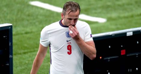 Harry Kane frustrated after substitution England v Scotland Euro 2020