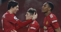 Victor Lindelof, Daniel James, Anthony Martial, Manchester United