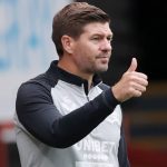 Former Rangers manager Steven Gerrard giving a thumbs up during a pre-season match in Glasgow 2021 Former Rangers boss Steven Gerrard giving a thumbs up