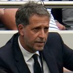 Tottenham director of football Fabio Paratici watching his side defeat Man City 1-0 in North London 2021 Tottenham director of football Fabio Paratici watching his side from the touchline