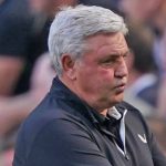 Steve Bruce reacts during Premier League match between Newcastle United and Southampton Steve Bruce reacts during Newcastle v Southampton