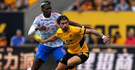 Paul Pogba of Man Utd, Ruben Neves of Wolves