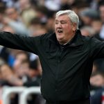 Steve Bruce looks dejected during Newcastle match against Tottenham at home Steve Bruce Newcastle