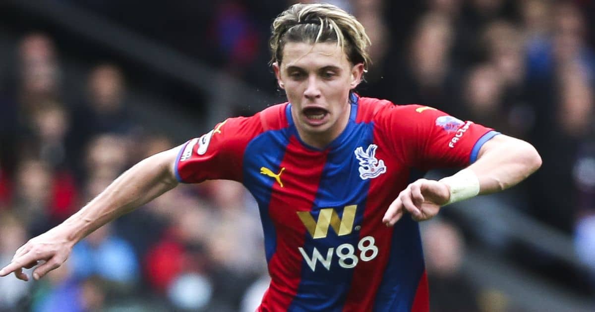 Conor Gallagher, Crystal Palace midfielder in Premier League action at Selhurst Park