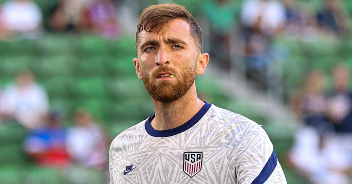 Matt Turner preparing for a USMNT game