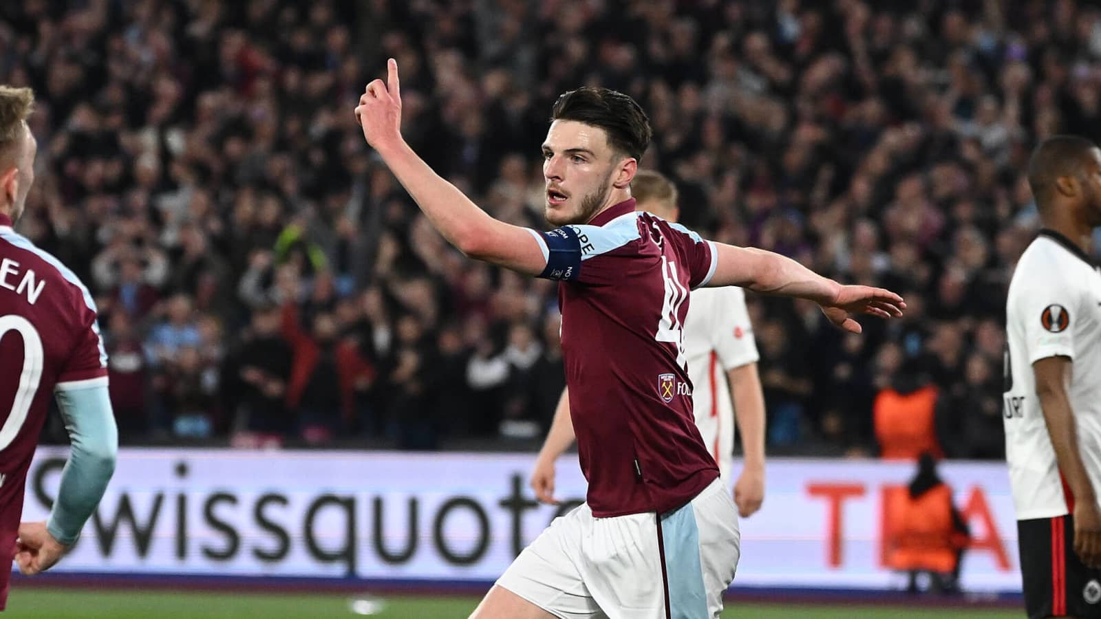 Declan Rice, West Ham, April 2022.